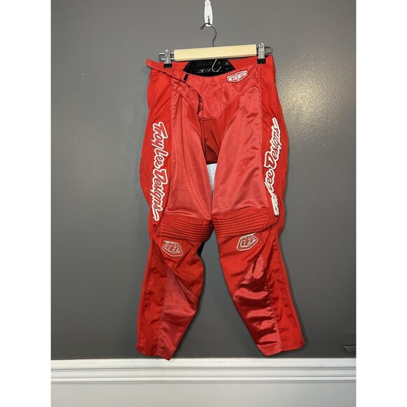 Troy Lee Designs GP Pants Mens 28 Red Motocross BMX MX Offroad Racing Adult - Picture 1 of 7